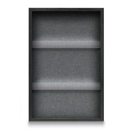 United Visual Products Outdoor Enclosed Combo Board, 48"x36", Satin Frame/Burgundy & Burgundy UVCB4836OD-BURGUN-DBURGU